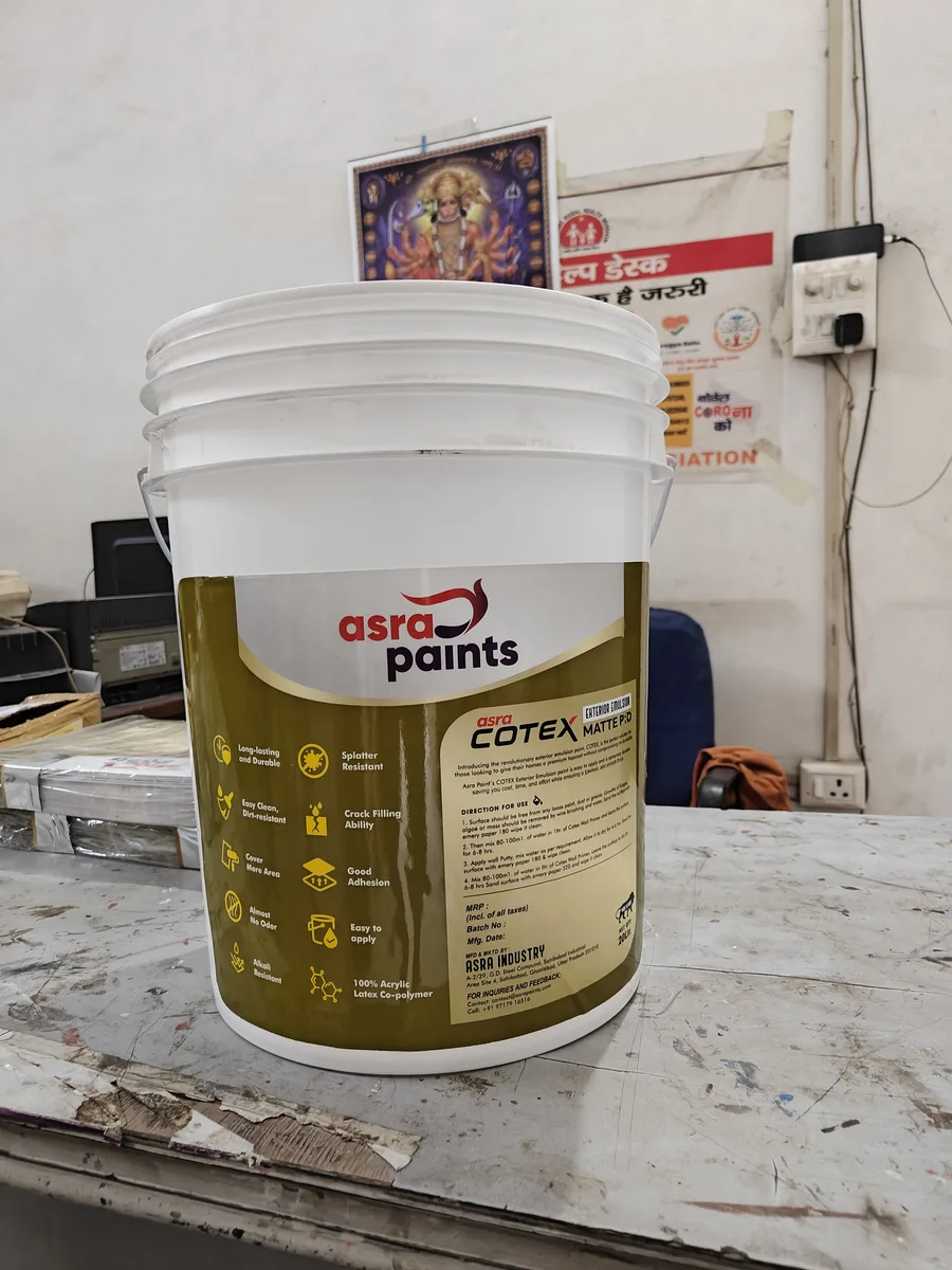 Back label of Cotex Matte Pro showing directions for use